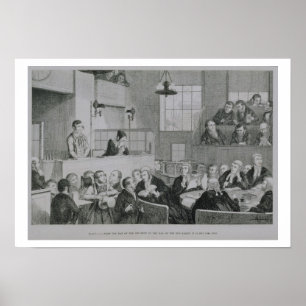 The Trial at the Old Bailey, plate 5 of 'The Drunk Poster