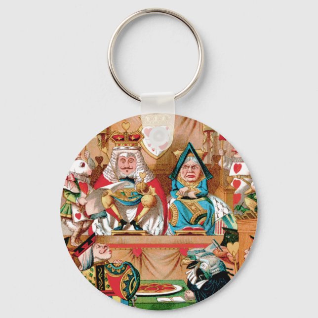 THE TRIAL OF THE KNAVE OF HEARTS KEY RING (Front)