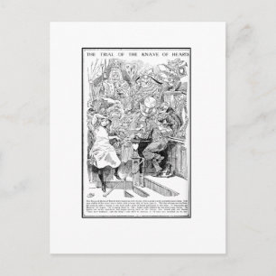 The Trial of the Knave of Hearts Postcard