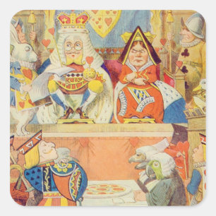 The Trial of the Knave of Hearts Square Sticker