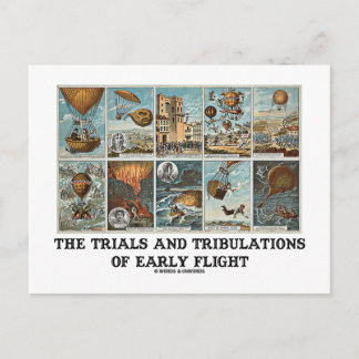 The Trials And Tribulations Of Early Flight Postcard