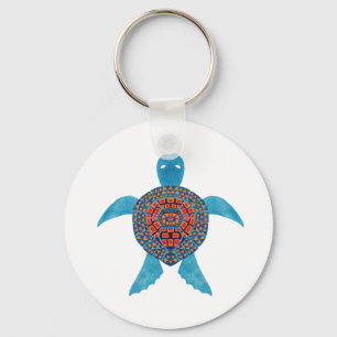 The Tribal Sea Turtle Key Ring