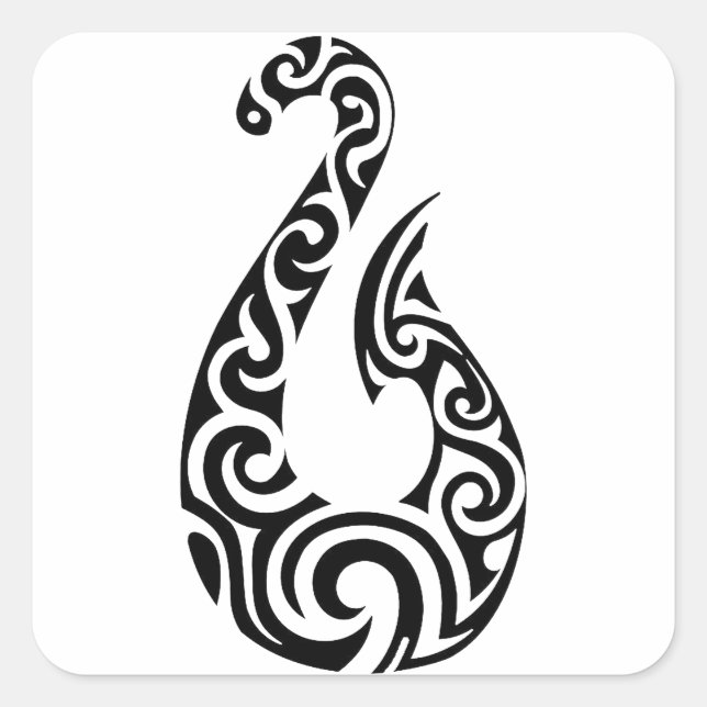 THE TRIBAL WAY SQUARE STICKER (Front)