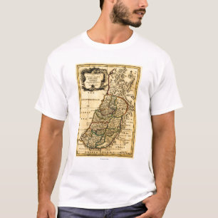 The Tribes of Israel in PalestinePanoramic Map T-Shirt