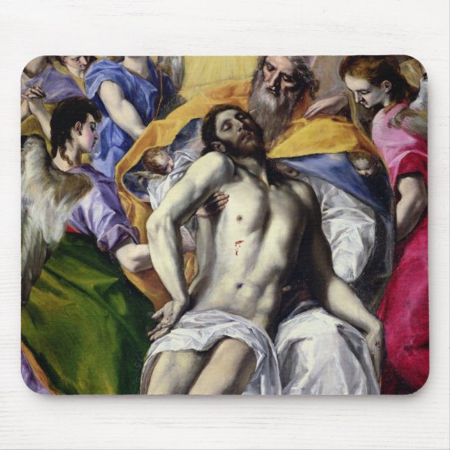 The Trinity, 1577-79 (oil on canvas) Mouse Mat (Front)