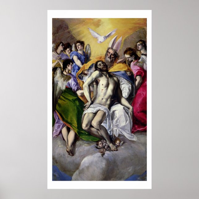 The Trinity, 1577-79 (oil on canvas) Poster (Front)