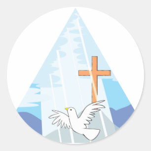 The Trinity - God the Father Son and Holy Spirit Classic Round Sticker