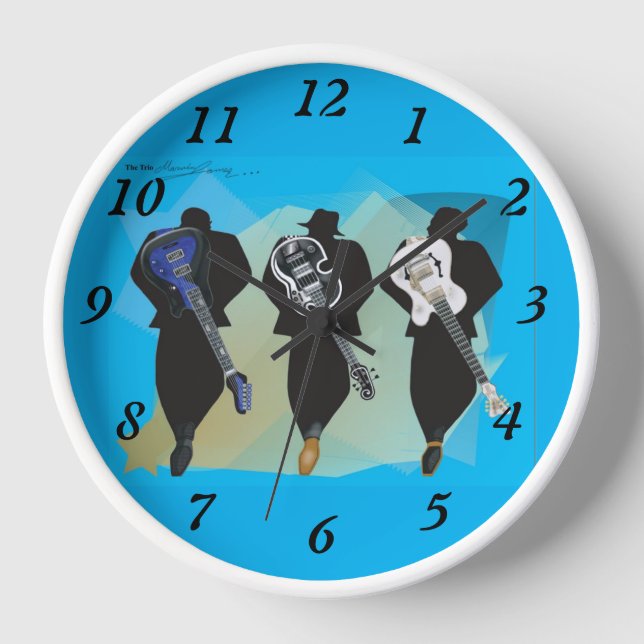 The Trio - Acrylic Wall Clock (Front)