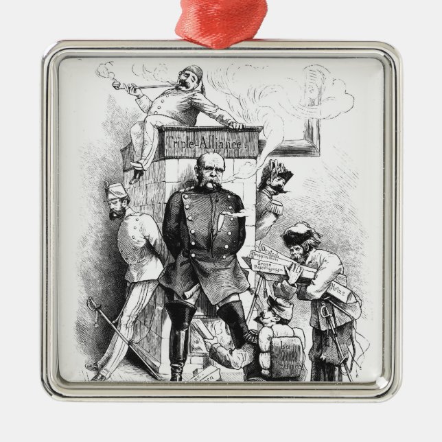 The Triple Alliance, from 'Bismarck Metal Tree Decoration (Front)