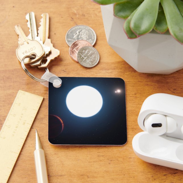 The Triple Star System Hd 131399 Key Ring (Desk)