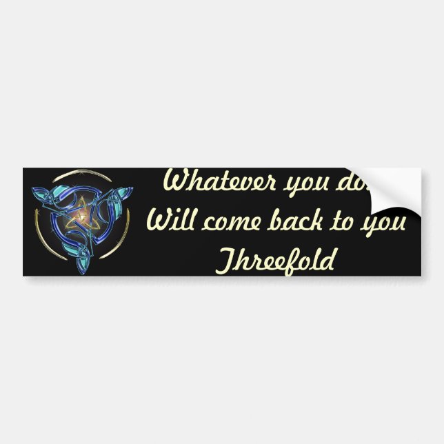 The Triquetra Bumper Sticker (Front)