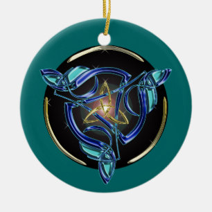 The Triquetra Tree Ornament circle