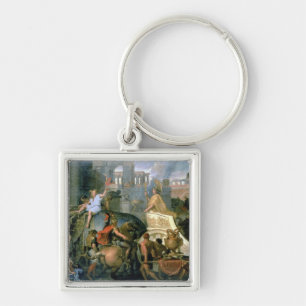 The Triumph of Alexander, or the Entrance of Alexa Key Ring