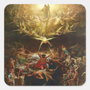 The Triumph Of Christianity By Gustave Dore Square Sticker