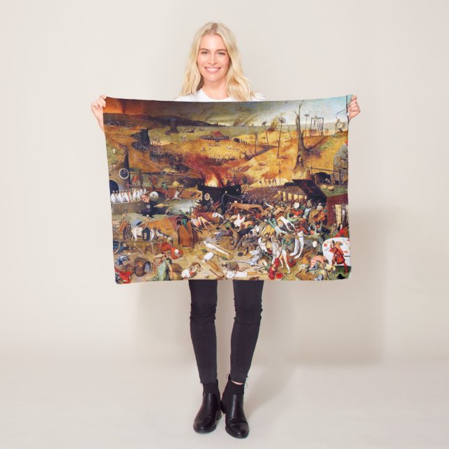 The Triumph of Death, Pieter Bruegel Fleece Blanket (In Situ)