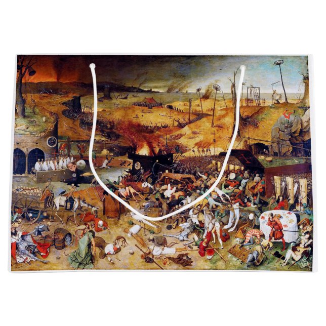 The Triumph of Death, Pieter Bruegel Large Gift Bag (Front)