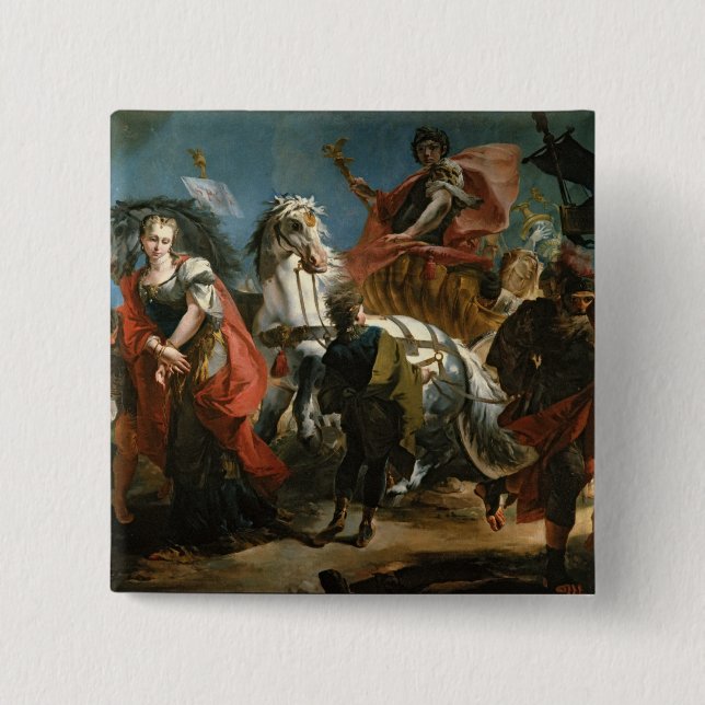 The Triumph of Marcus Aurelius 15 Cm Square Badge (Front)
