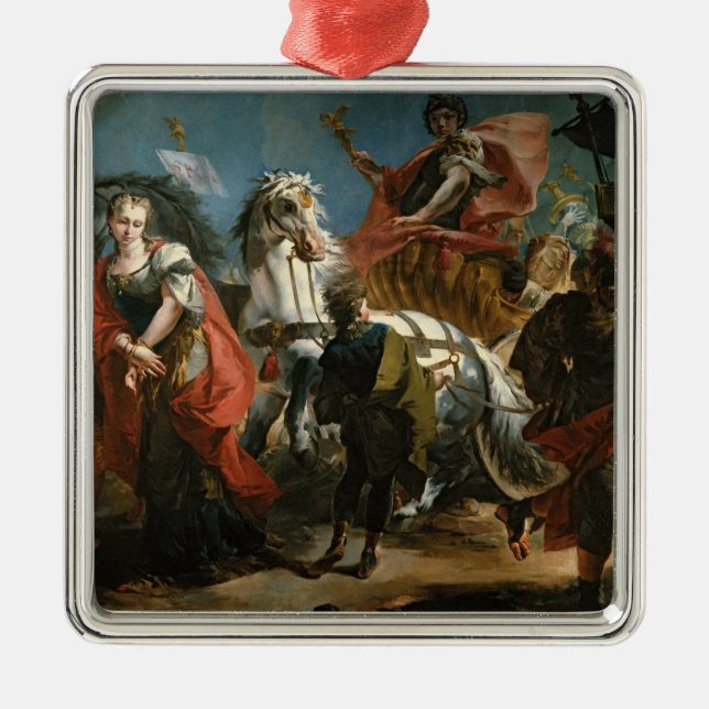 The Triumph of Marcus Aurelius Metal Tree Decoration (Front)