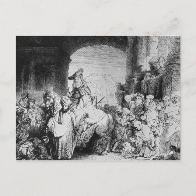 The Triumph of Mordecai, c.1640 Postcard (Front)