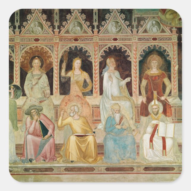 The Triumph of the Catholic Doctrine Square Sticker (Front)