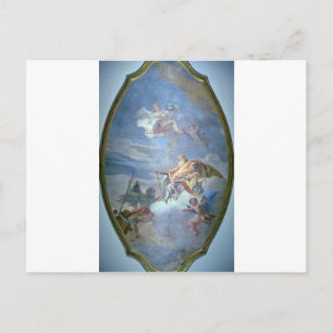 The Triumph of Valour over Time by Giovanni Domeni Postcard