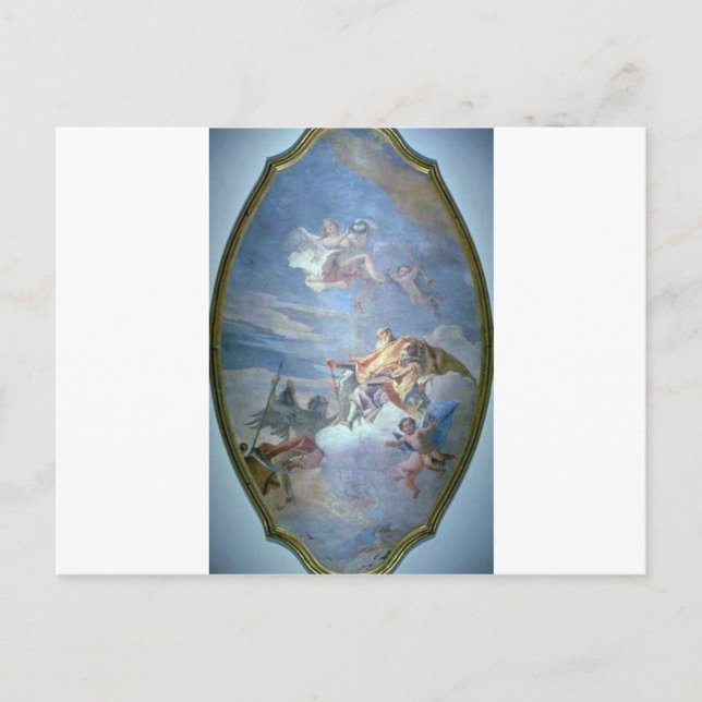 The Triumph of Valour over Time by Giovanni Domeni Postcard (Front)