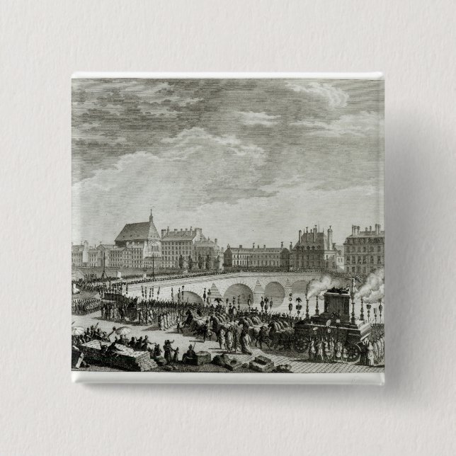 The Triumph of Voltaire 15 Cm Square Badge (Front)