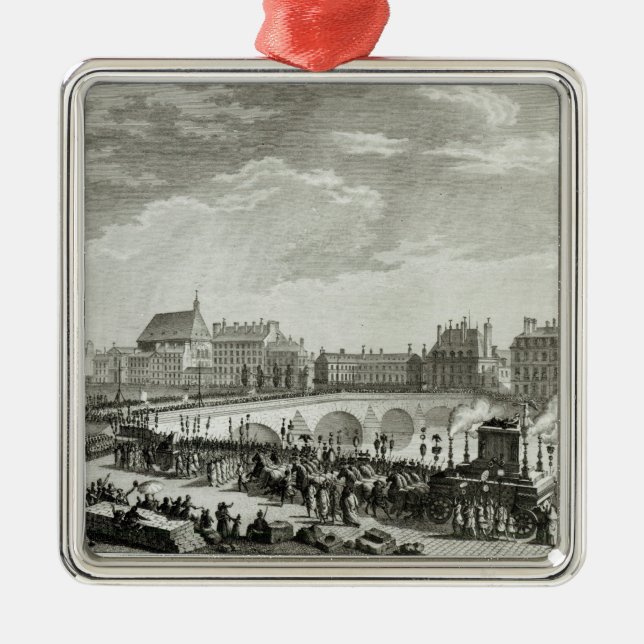 The Triumph of Voltaire Metal Tree Decoration (Front)