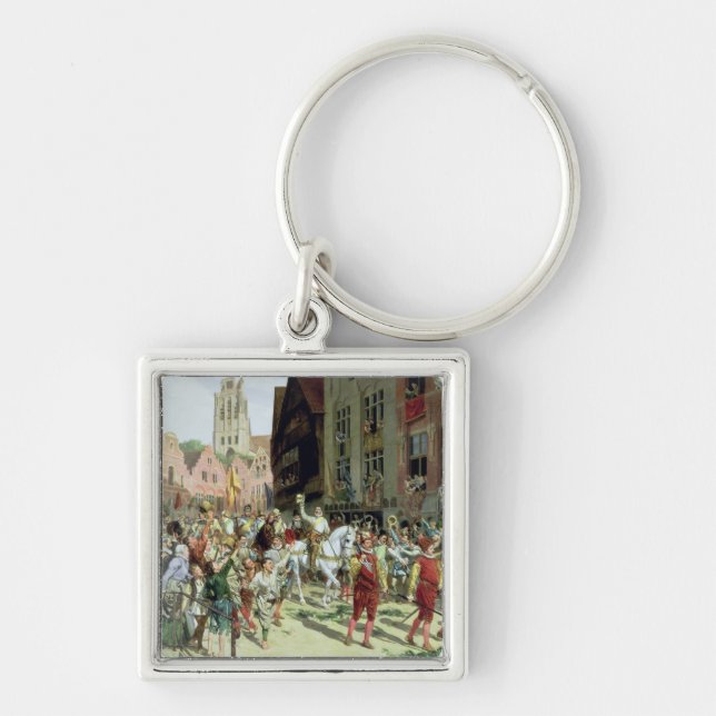 The Triumphal Arrival in Rotterdam Key Ring (Front)