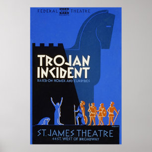 The Trojan Incident Vintage Poster