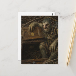 The Troll at the Doorway Postcard