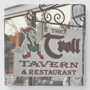 The Troll Tavern, Helen Georgia,  Stone Coaster