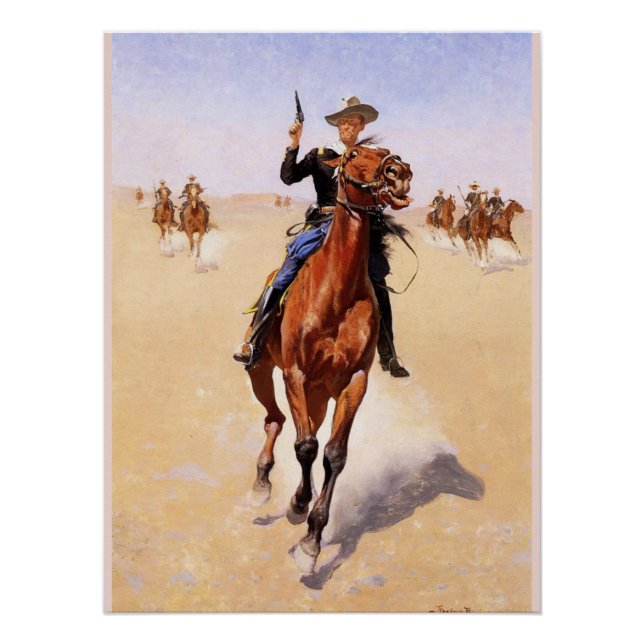The Trooper by Frederic Remington Poster (Front)