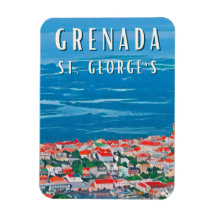 The tropical beauty of Granada in Saint George's