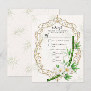 The Tropical Imperial Bamboo Garden Wedding  Invitation