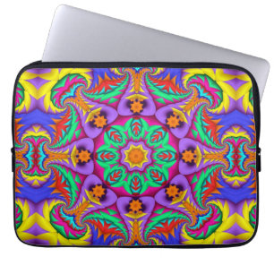 The tropical Kaleidoscope, geometric patterns Laptop Sleeve