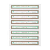 The Tropical Palm Tree Beach Wedding Collection Wrap Around Label (Sheet)