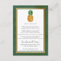 The Tropical Pineapple Wedding Collection Detail