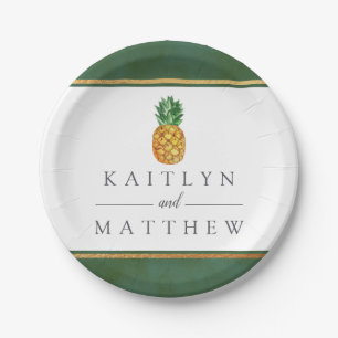 The Tropical Pineapple Wedding Collection Paper Plate