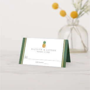 The Tropical Pineapple Wedding Collection Place Card