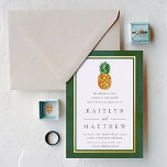 The Tropical Pineapple Wedding Collection Real<br><div class="desc">Celebrate in style with these stylish and very trendy wedding invitations. This design is easy to personalise with your special event wording and your guests will be thrilled when they receive these fabulous invites.</div>