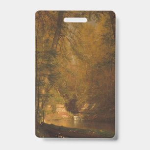 The Trout Pool (1870) Artwork - Badge ID Badge