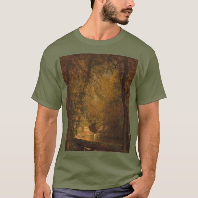 The Trout Pool (1870) Artwork - T-Shirt (Front)