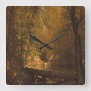 The Trout Pool (1870) Artwork - Wall Clock