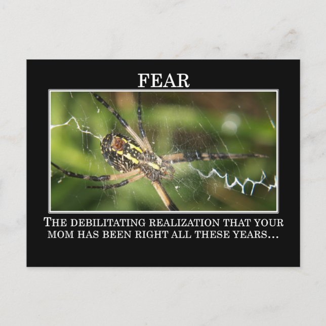 The True Meaning of Fear Postcard (Front)
