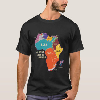 The True Size Of Africa T-Shirt