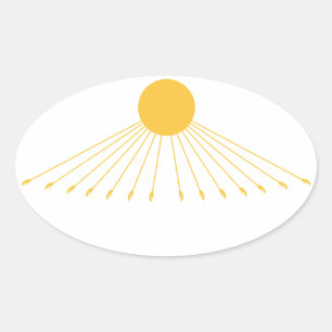 The true symbol of God Oval Sticker