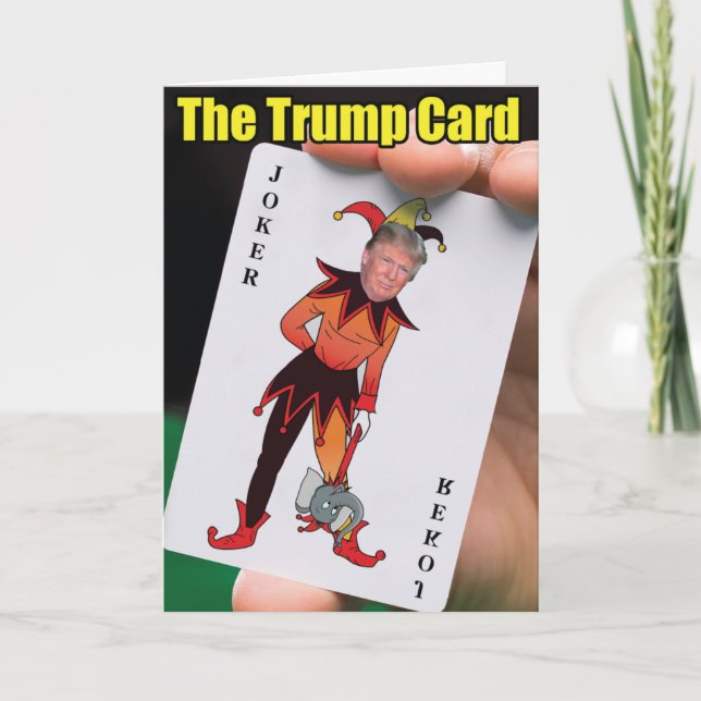 The Trump Card Birthday Joke Paper Card (Front)