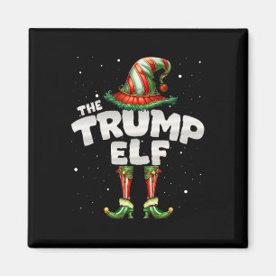 The Trump Elf Family Matching Group Christmas Magnet