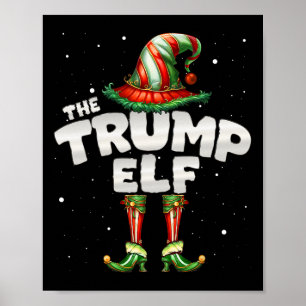 The Trump Elf Family Matching Group Christmas Poster
